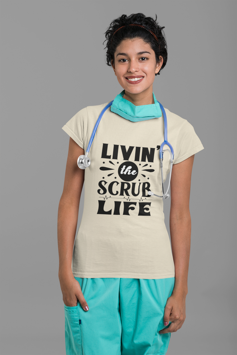 Scrub Life: Living The Scrub Life - DTF Transfer - Direct-to-Film