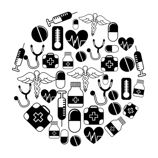 Medical Doodle: Medicine  - DTF Transfer - Direct-to-Film