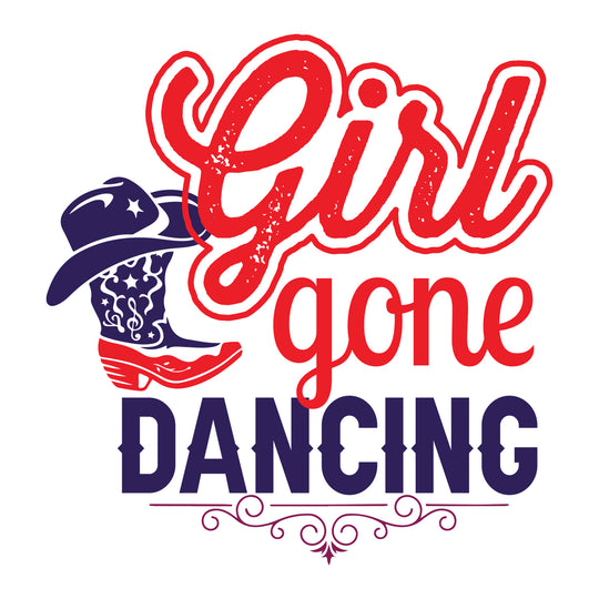 Line Dancing: Girl Gone Dancing - DTF Transfer - Direct-to-Film