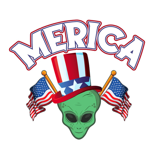 Alien UFO: 'Merica - DTF Transfer - Direct-to-Film