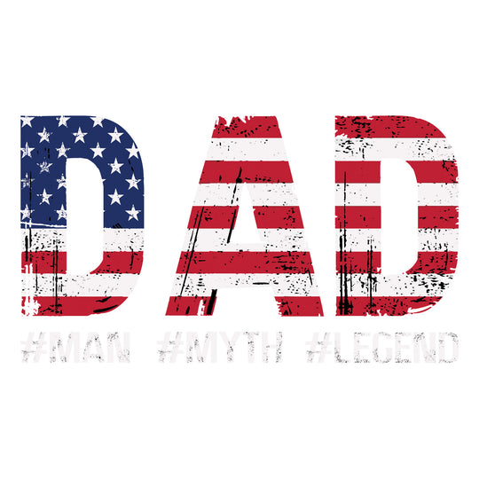 Cool Dad: Dad | Man. Myth. Legend - DTF Transfer - Direct-to-Film