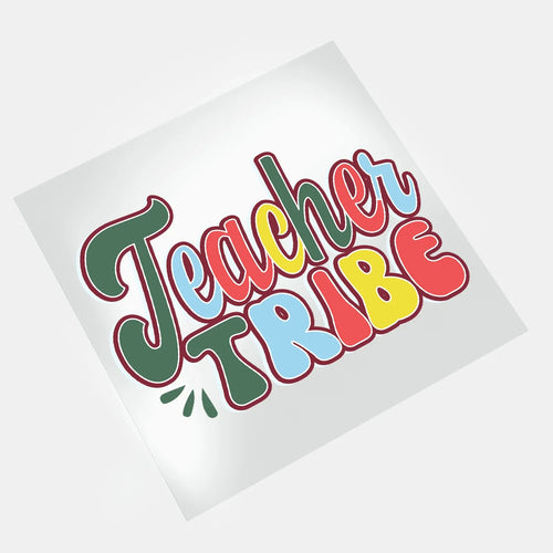 Groovy Teacher: Teacher Tribe - DTF Transfer - Direct-to-Film