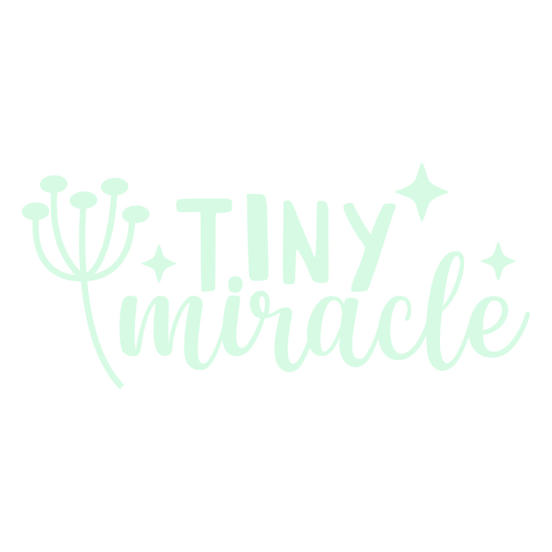 Baby Sayings: Tiny Miracle - DTF Transfer - Direct-to-Film