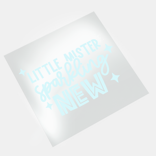 Baby Sayings: Little Mister Sparkling New - DTF Transfer - Direct-to-Film