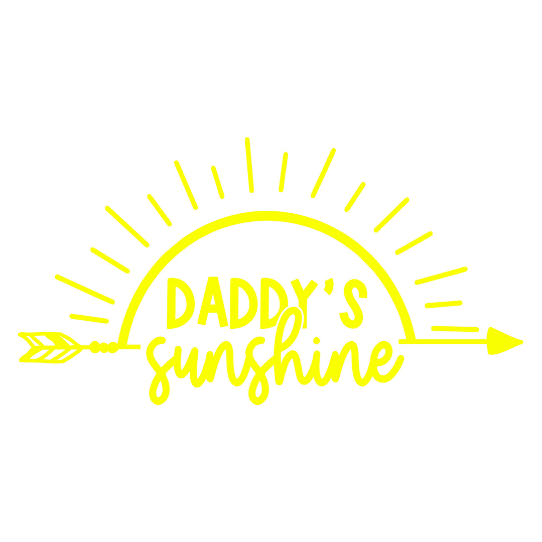 Baby Sayings: Daddy’s Sunshine - DTF Transfer - Direct-to-Film