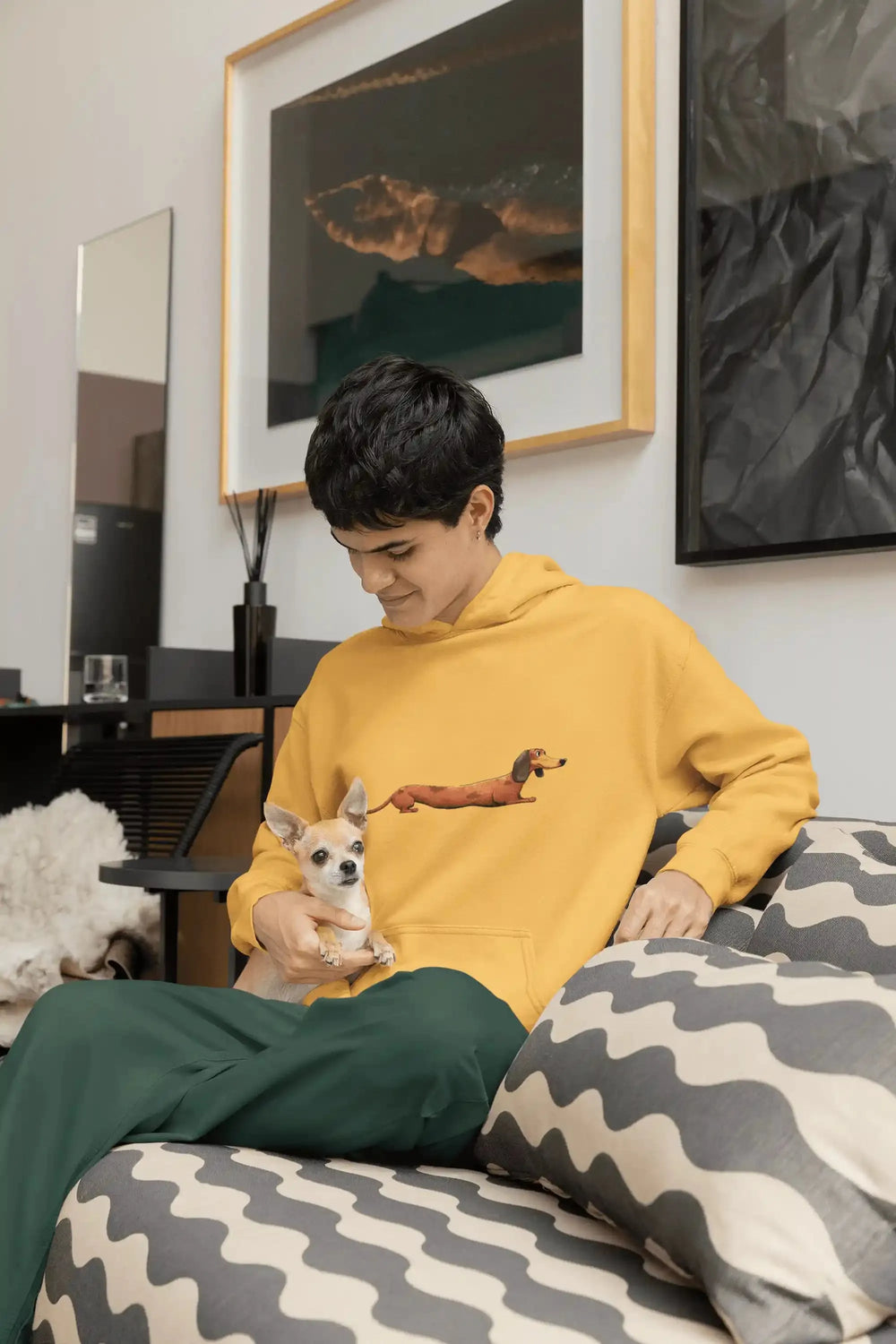 Funny Dogs: Cute Long Dachsund - DTF Transfer - Direct-to-Film