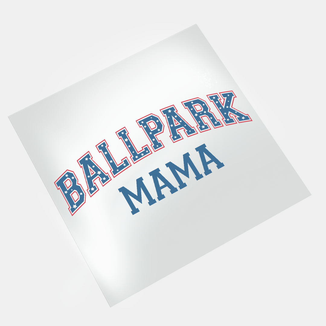 Baseball: Ballpark Mama - DTF Transfer - Direct-to-Film