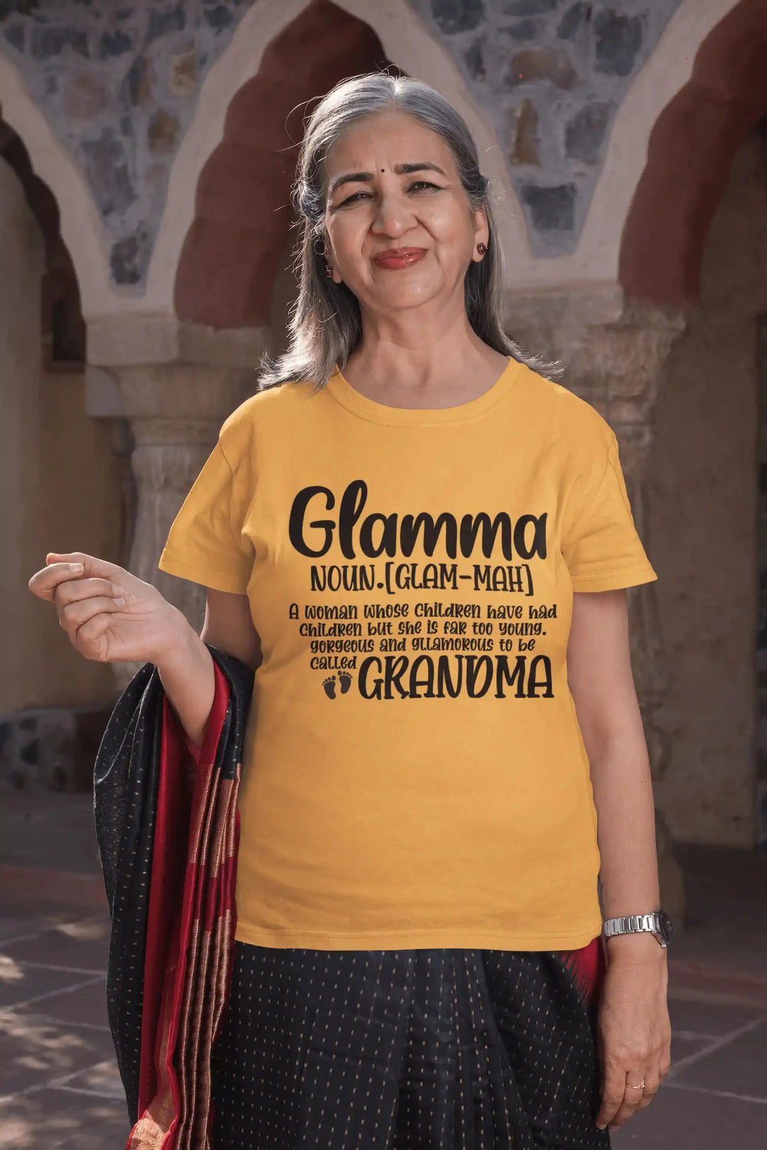 Graceful Beautiful Grandma: Glamma - DTF Transfer - Direct-to-Film