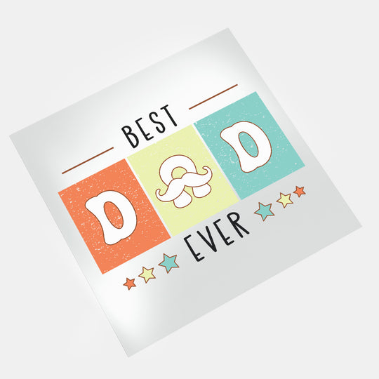 Groovy Dad: Best Dad Ever - DTF Transfer - Direct-to-Film