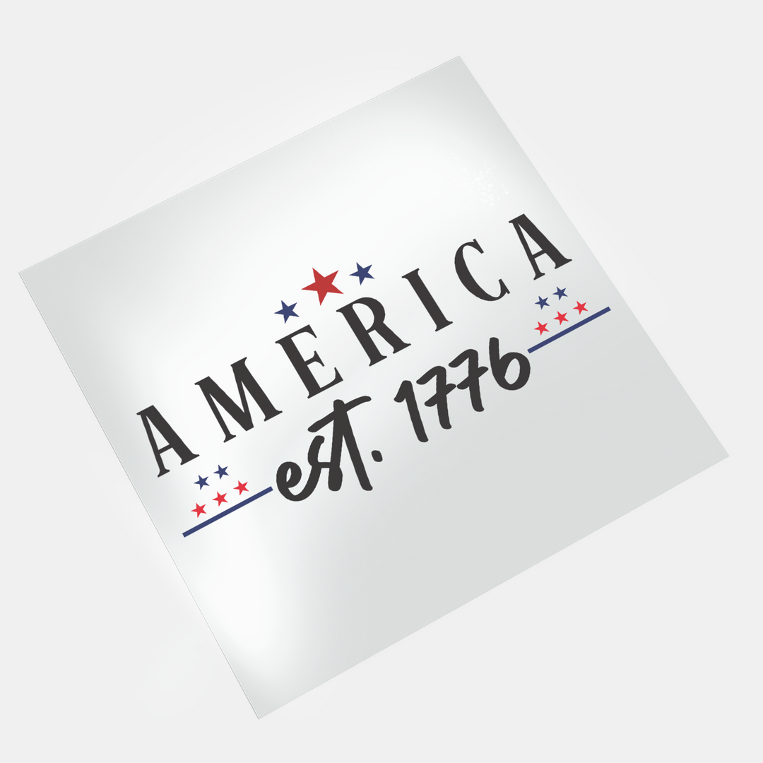 America EST 1776 2 - DTF Transfer - Direct-to-Film