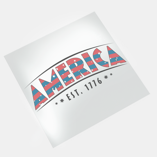 America EST 1776 3 - DTF Transfer - Direct-to-Film