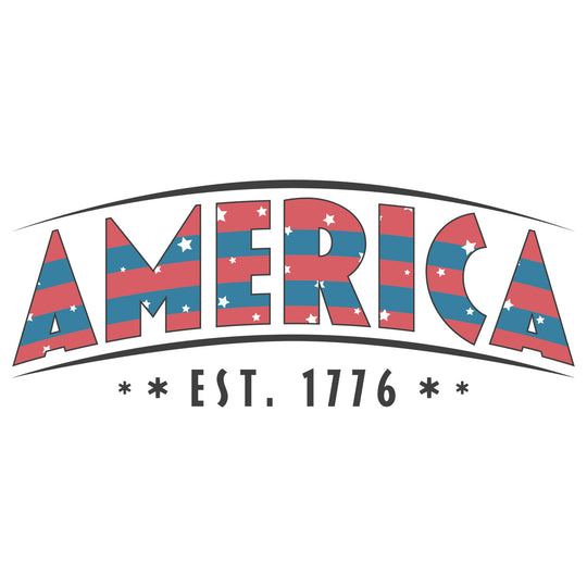 America EST 1776 3 - DTF Transfer - Direct-to-Film