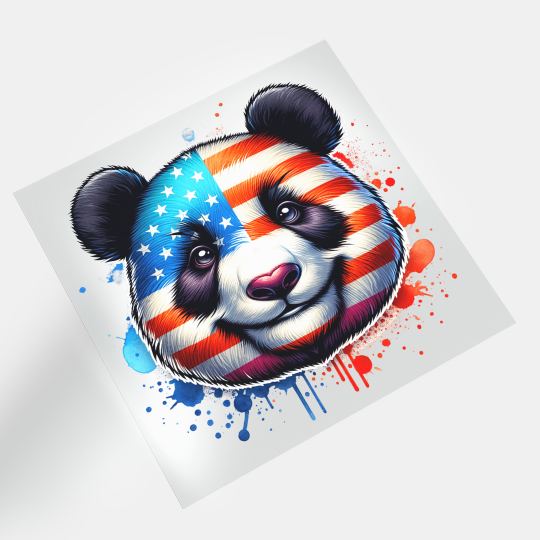 4th Of July Animals: Panda - DTF Transfer - Direct-to-Film