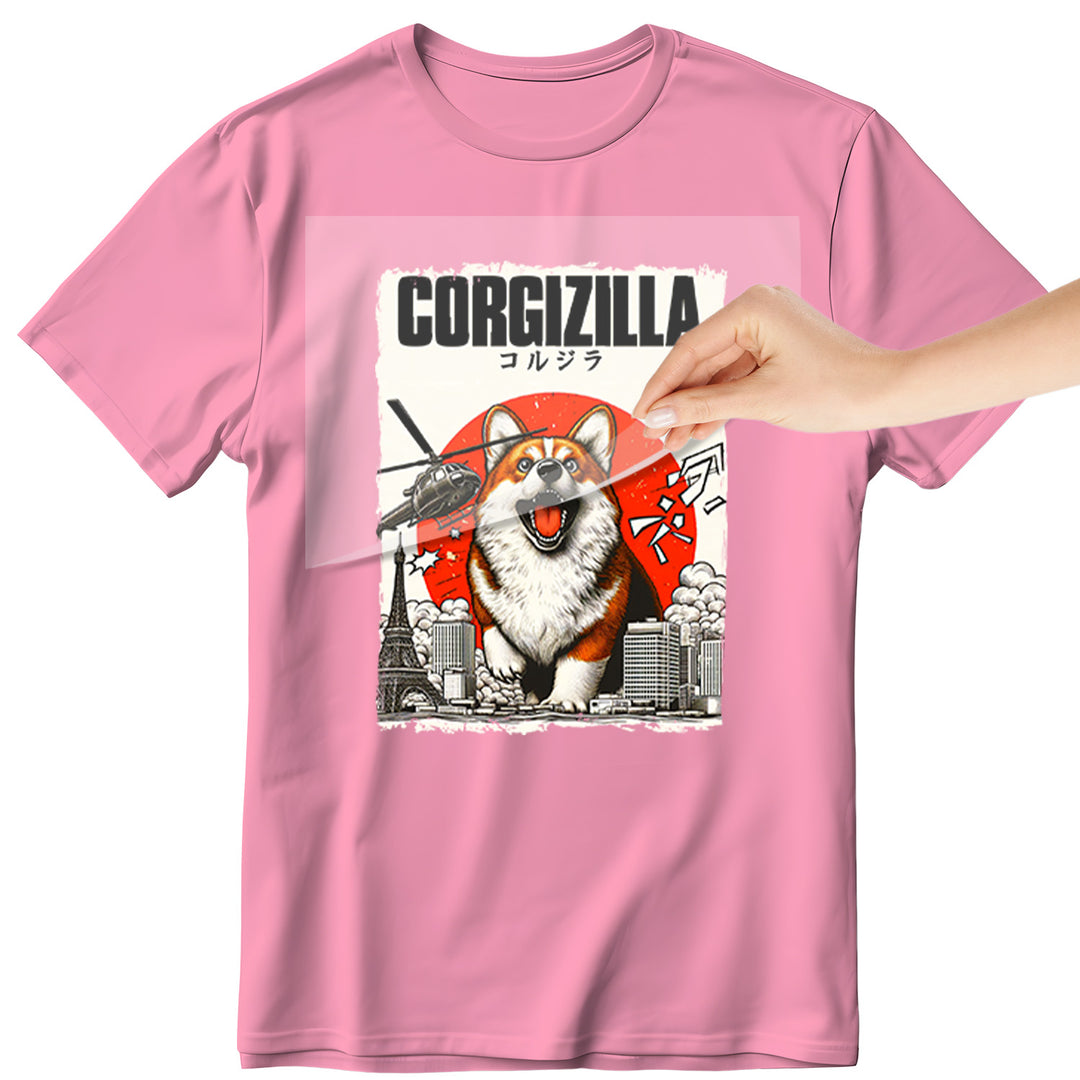 Funny Dog: Corgizilla - DTF Transfer - Direct-to-Film