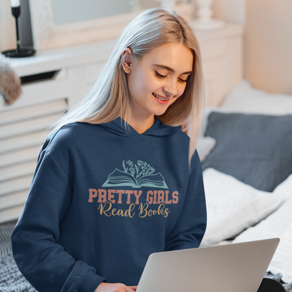 Love Reading: Pretty Girls Read Books - DTF Transfer - Direct-to-Film