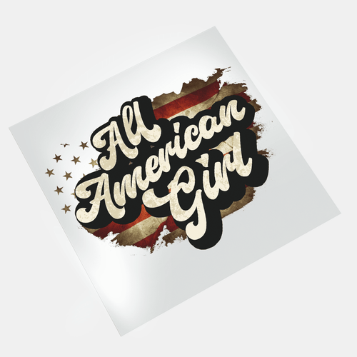 Independence Day: All American Girl - DTF Transfer - Direct-to-Film