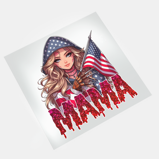 Horror Mama: Patriotic Female Freddy - DTF Transfer - Direct-to-Film