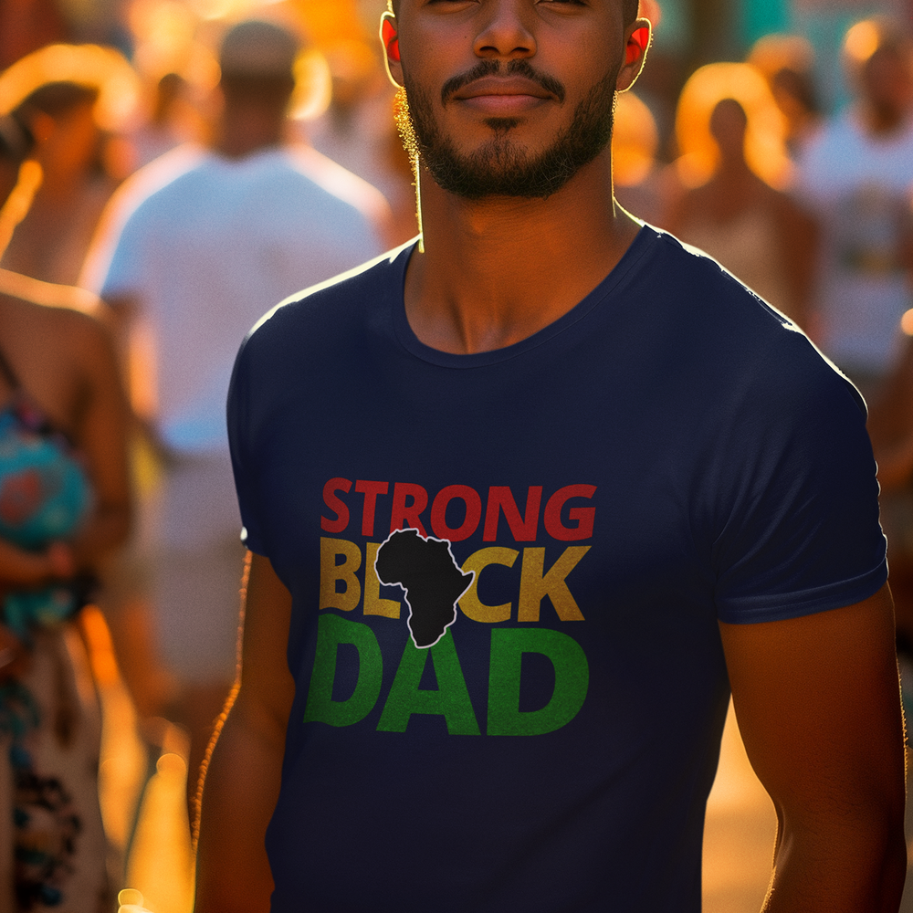 Black Father: Strong Black Dad - DTF Transfer - Direct-to-Film