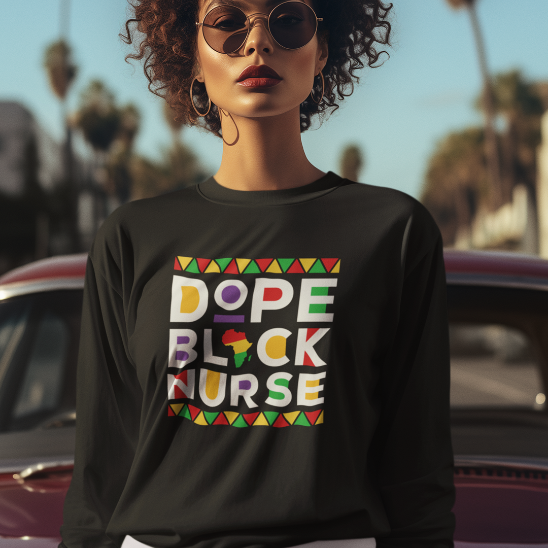 Educated Black Nurse: Dope Black Nurse - DTF Transfer - Direct-to-Film