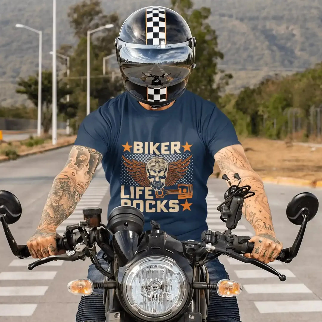 Bikers: Biker Life Rocks - DTF Transfer - Direct-to-Film