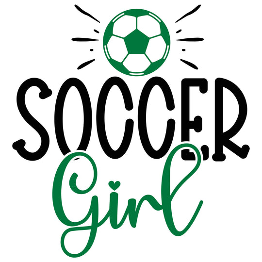 Soccer: Soccer Girl - DTF Transfer - Direct-to-Film