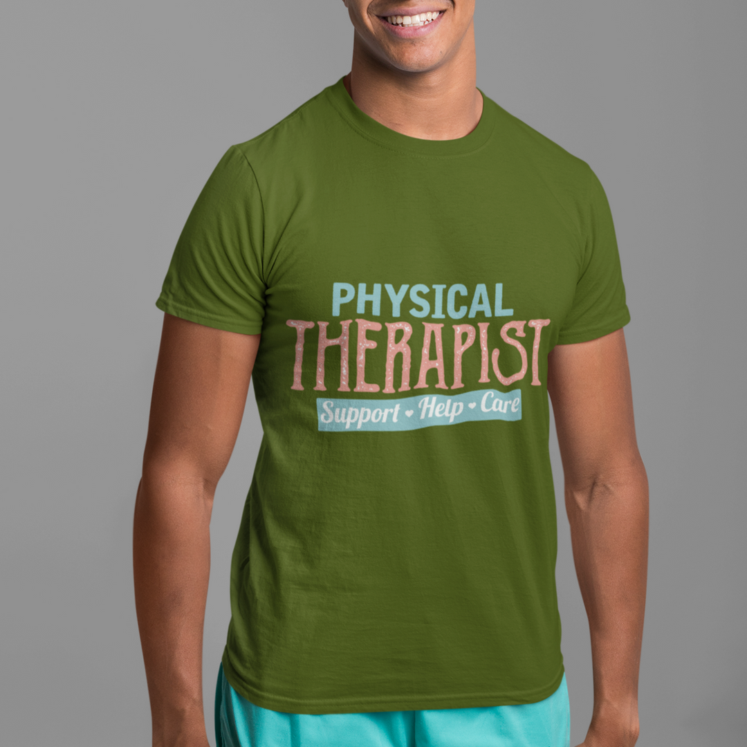 Physical Therapist: Support. Help. Care. - DTF Transfer - Direct-to-Film