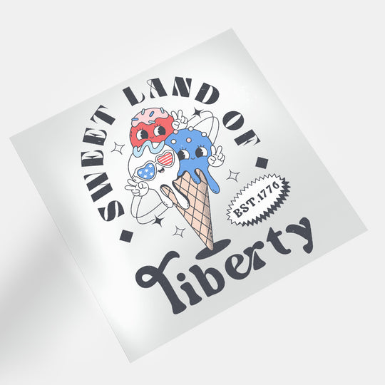 Retro 4th July: Sweet Land Of Liberty - DTF Transfer - Direct-to-Film