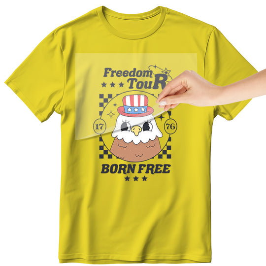 Retro 4th July: Freedom Tour Born Free - DTF Transfer - Direct-to-Film