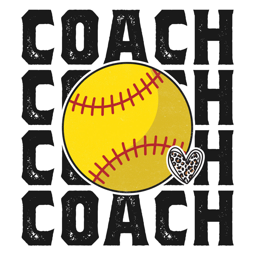 Softball: Coach - DTF Transfer - Direct-to-Film