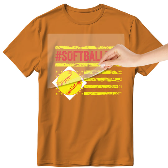 Softball: #SoftballDad - DTF Transfer - Direct-to-Film