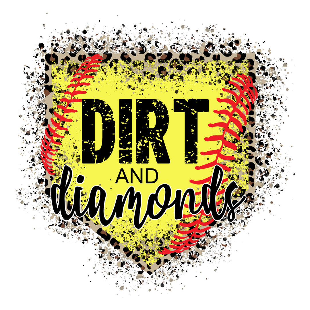 Softball: Dirt And Diamonds - DTF Transfer - Direct-to-Film