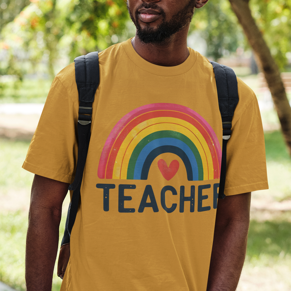 Teachers: Rainbow Teacher - DTF Transfer - Direct-to-Film