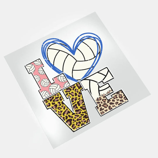 Volleyball: Love - DTF Transfer - Direct-to-Film