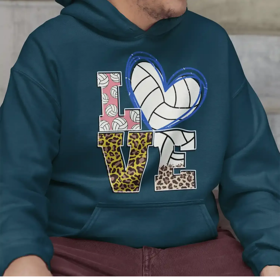 Volleyball: Love - DTF Transfer - Direct-to-Film