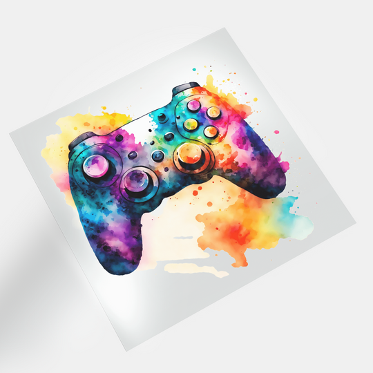 Gamer: Watercolor Art - DTF Transfer - Direct-to-Film