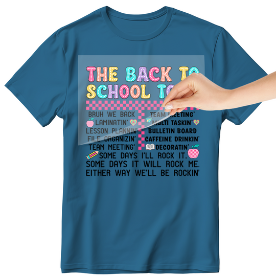 Back To School: The Back To School Tour - DTF Transfer - Direct-to-Film