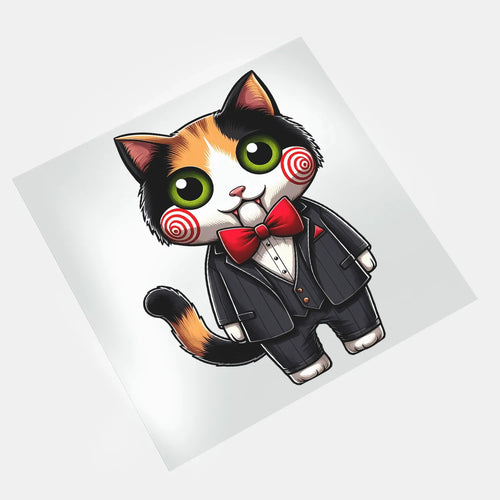 Halloween Funny: Jigsaw Calico - DTF Transfer - Direct-to-Film