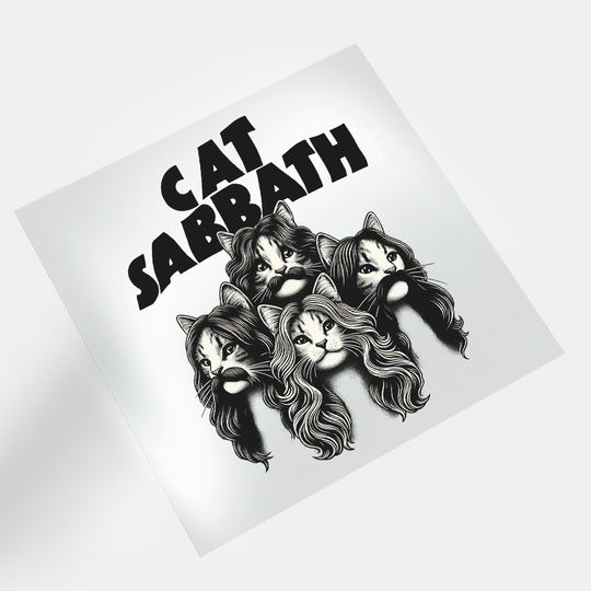 Rock Star Cat: Cat Sabbath 2 - DTF Transfer - Direct-to-Film