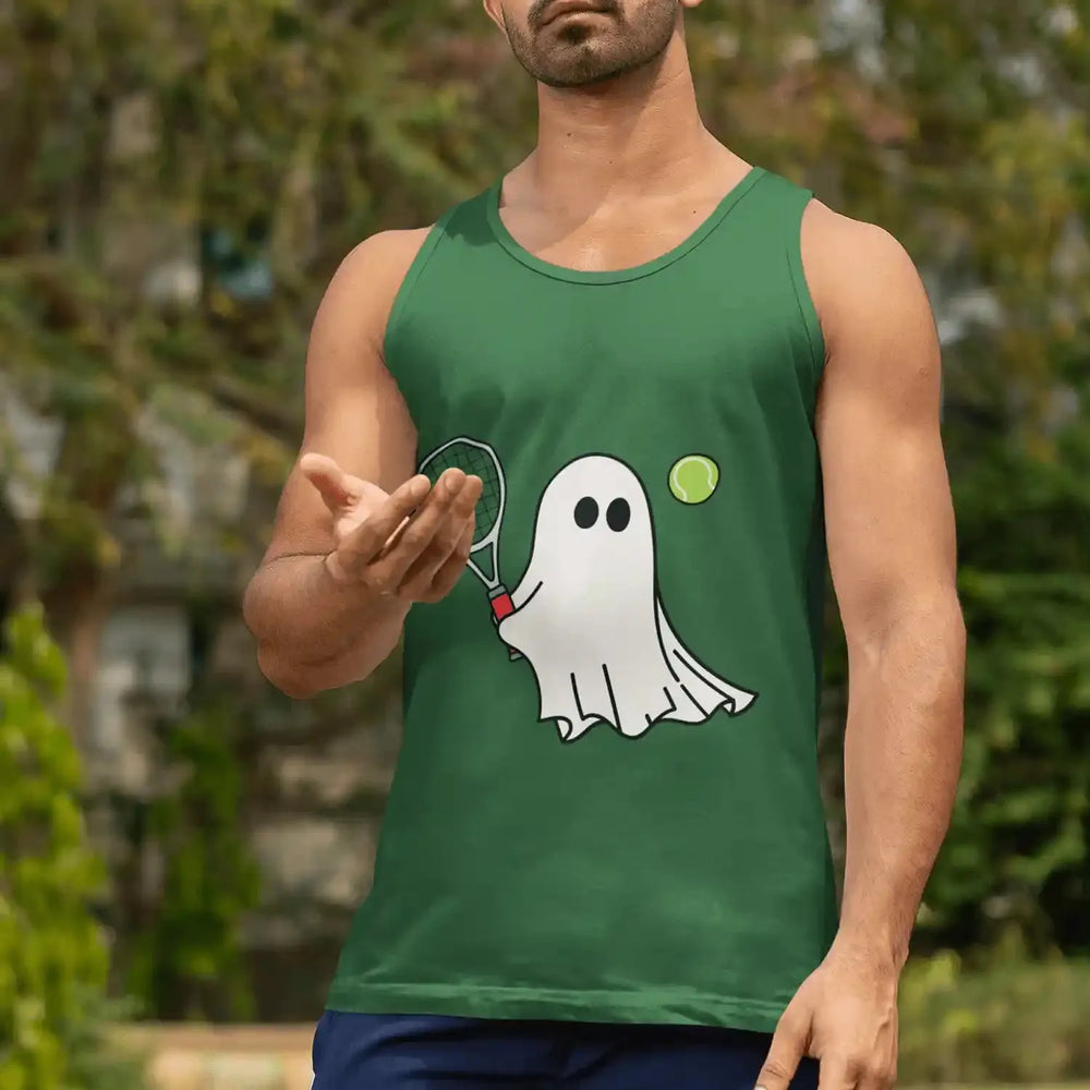 Halloween Sport Cute Ghost: Tennis Ghost - DTF Transfer - Direct-to-Film