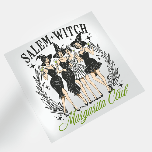 Salem Witch: Margarita Club - DTF Transfer - Direct-to-Film