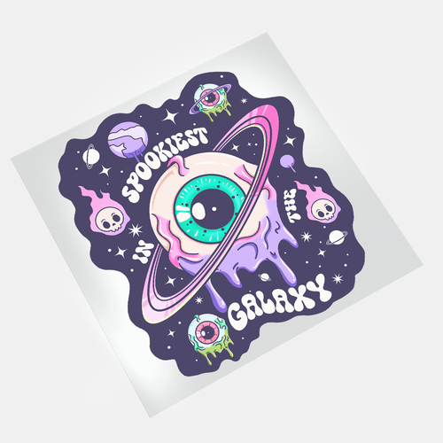 Cute Pink Halloween: Spookiest In The Galaxy 2 - DTF Transfer - Direct-to-Film