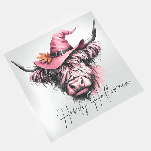 Gothic Pink Halloween: Howdy Halloween - DTF Transfer - Direct-to-Film