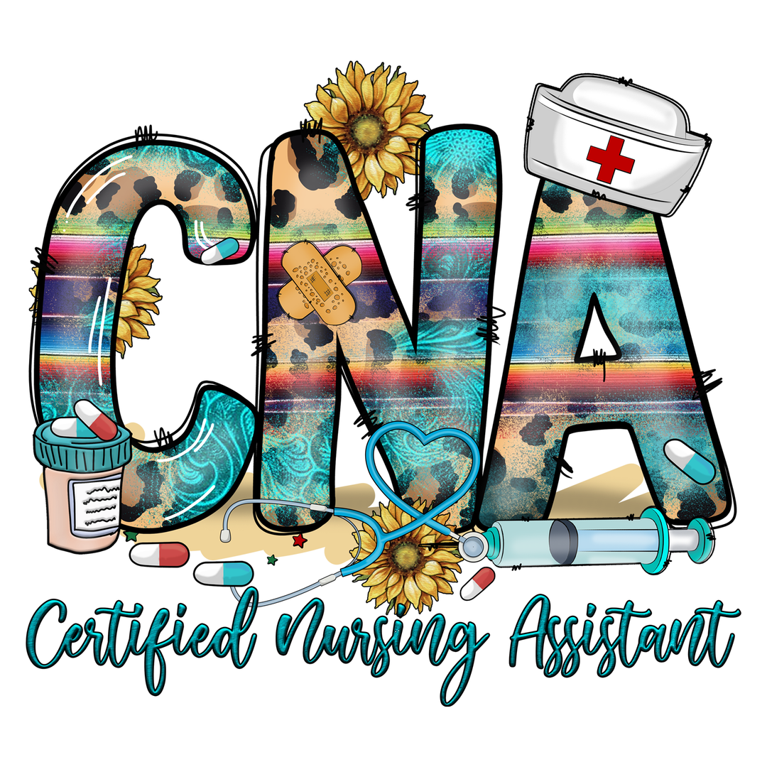 Certified Nursing Assistant: CNA 1 - DTF Transfer - Direct-to-Film