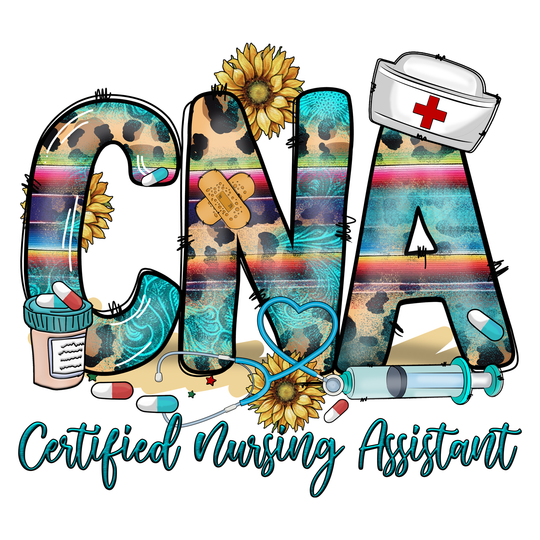 Certified Nursing Assistant: CNA 1 - DTF Transfer - Direct-to-Film