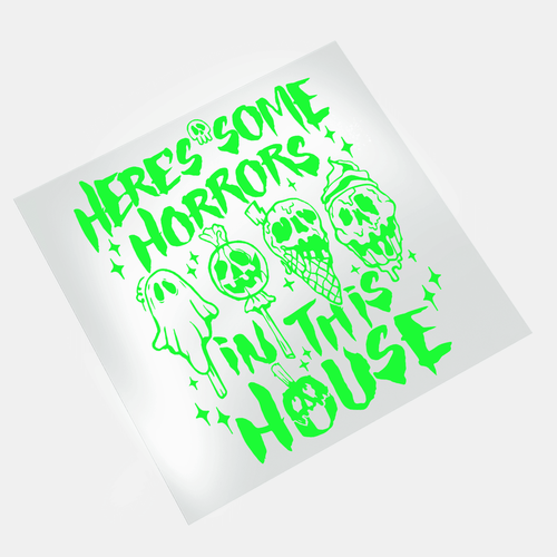 Retro Halloween: Here's Some Horrors In This House - DTF Transfer - Direct-to-Film