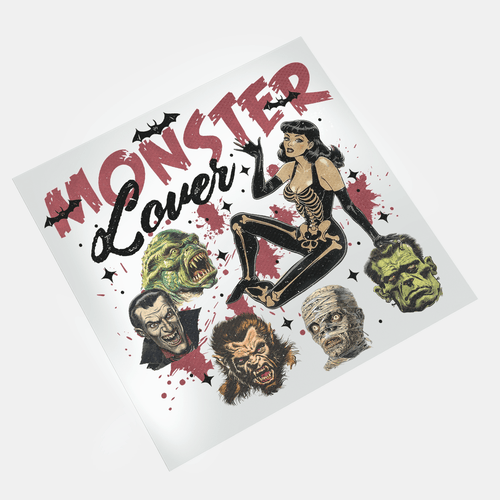 Retro Halloween: Monster Lover - DTF Transfer - Direct-to-Film