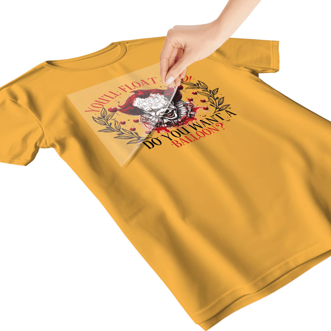 Retro Halloween: Do You Want A Balloon? - DTF Transfer - Direct-to-Film