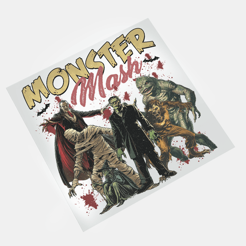 Retro Halloween: Monster Mash 2 - DTF Transfer - Direct-to-Film