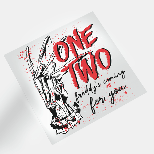 Retro Halloween: One Two Freddy - DTF Transfer - Direct-to-Film