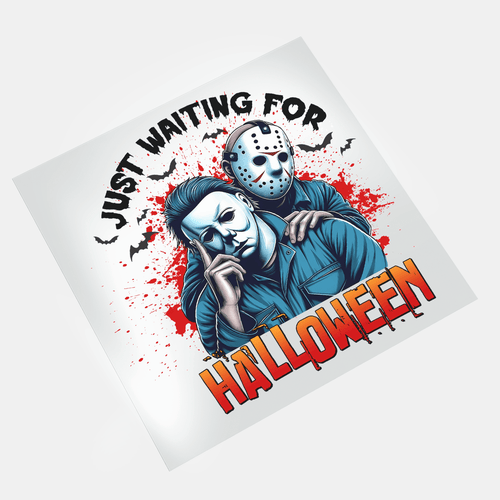 Retro Halloween: Just  Waiting For Halloween - DTF Transfer - Direct-to-Film